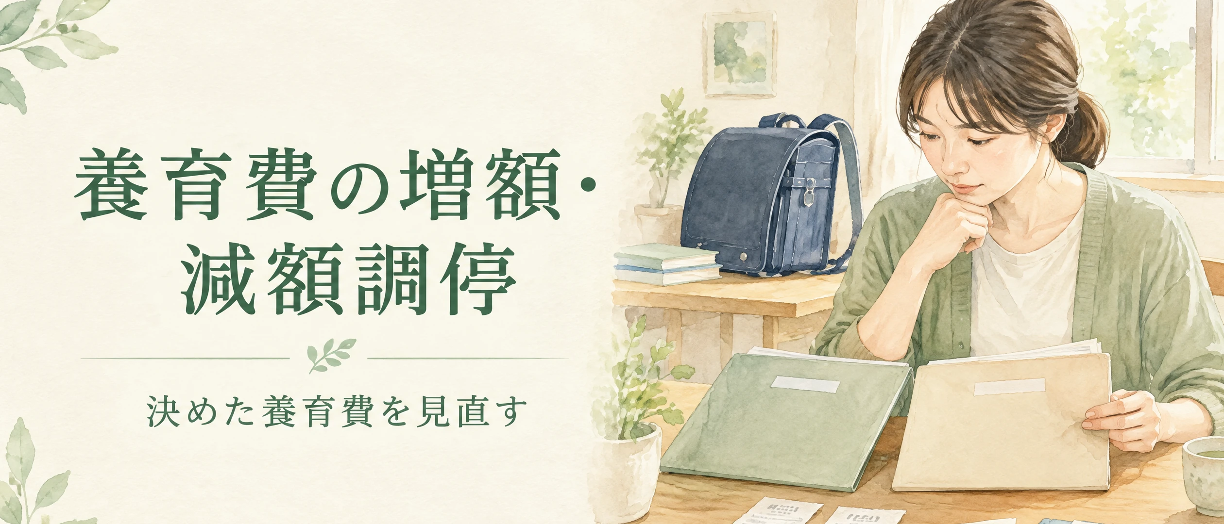 養育費の増額・減額調停|決めた養育費を見直す