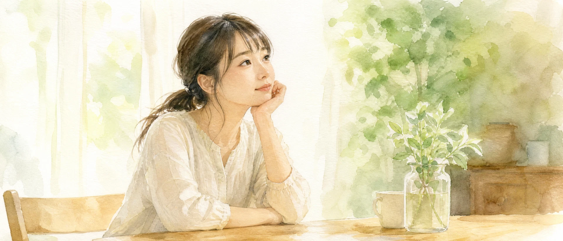 周りの声に悩みながら考えるお母さんのイラスト